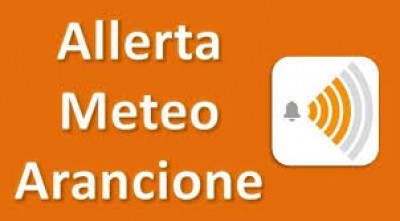 Messaggio di allerta per rischio idrogeologico per temporali e vento
